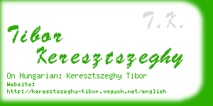 tibor keresztszeghy business card